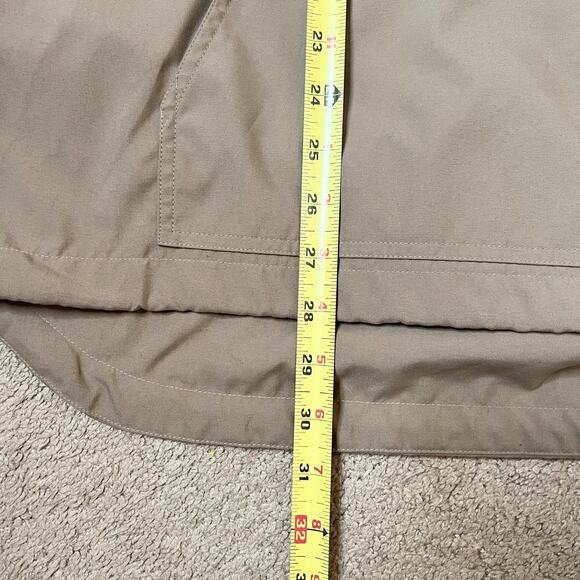 Vtg 90s Lee Mens Anorak Windbreaker Jacket Tan Green Gorpcore Outdoor Cabincore - Picture 9 of 12